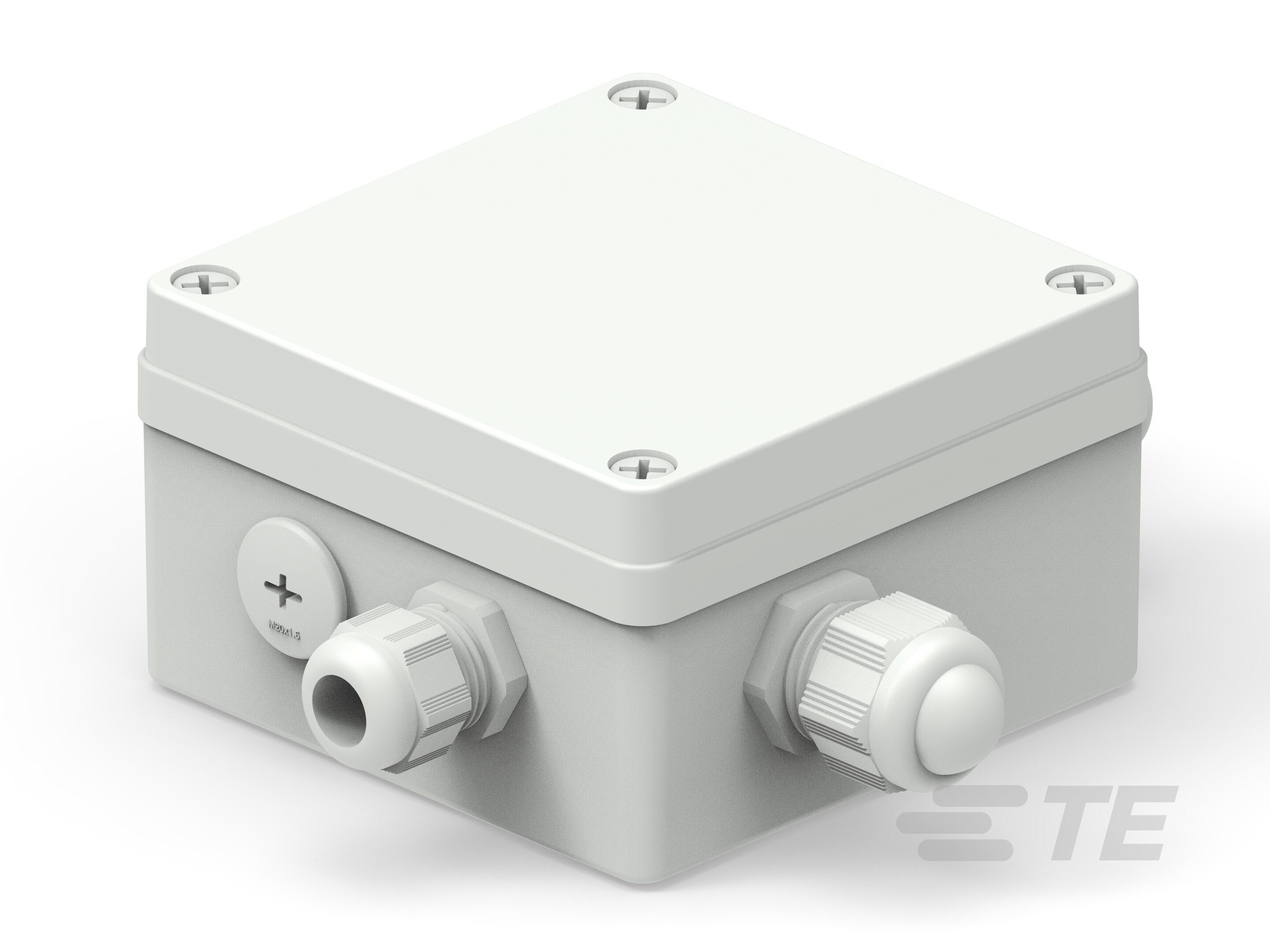 TE Connectivity 1SNS Series Grey Polycarbonate Junction Box, IP66, 193.9 x 170 x 76mm