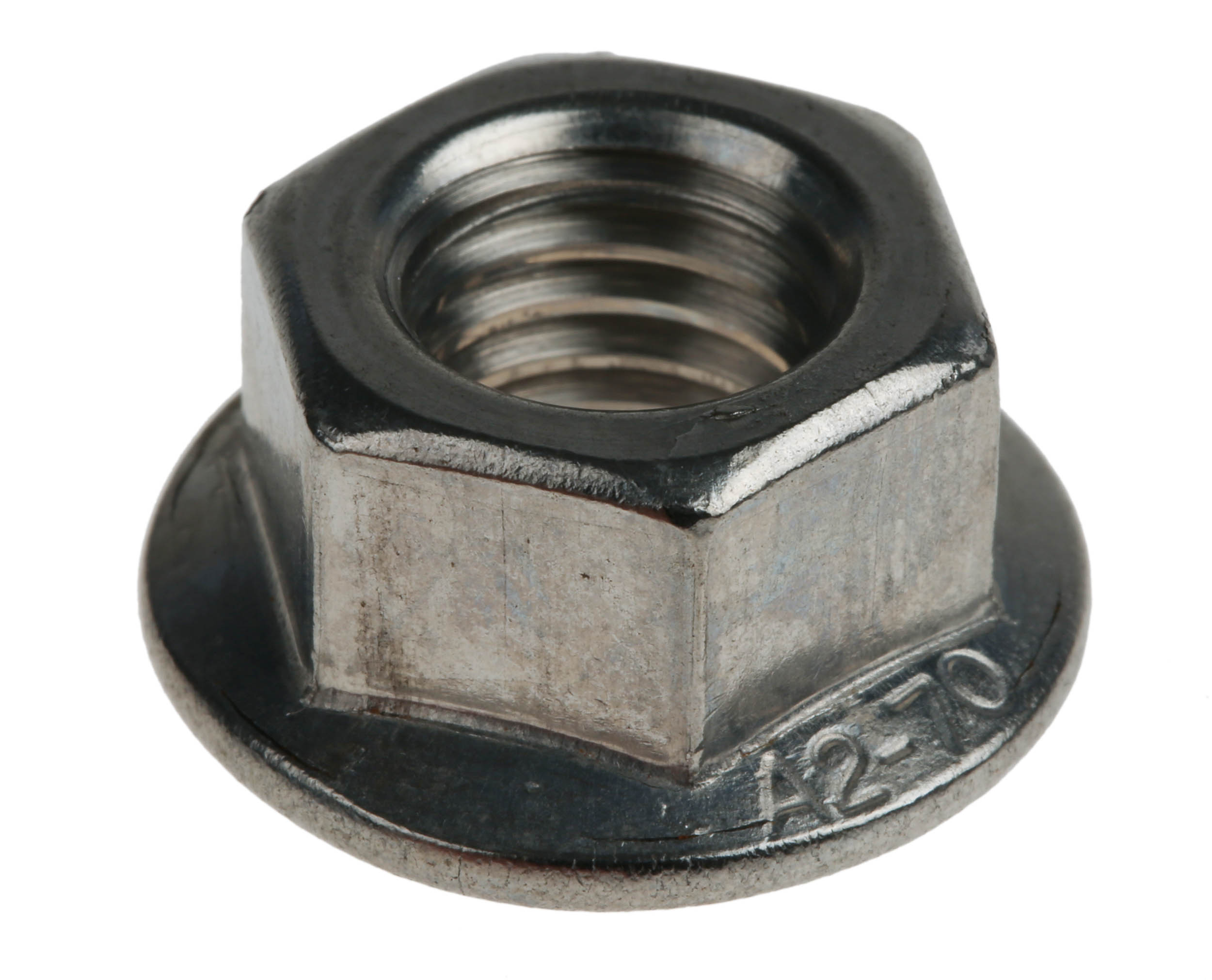 RS PRO Stainless Steel Flanged Hex Nut, DIN 6923, M12