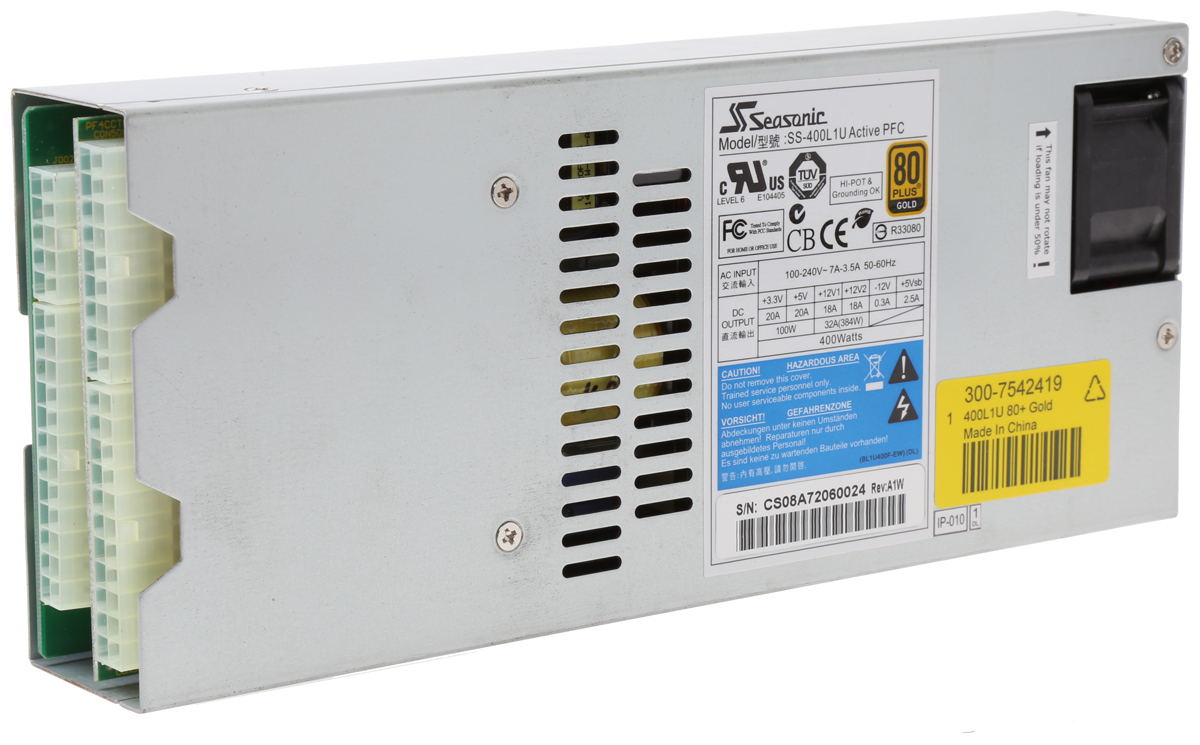 Seasonic 400W PC Power Supply, 100 → 240V ac Input, -12 V, 3.3 V, 5 V, 5 Vsb, 12 (Combined) V Output