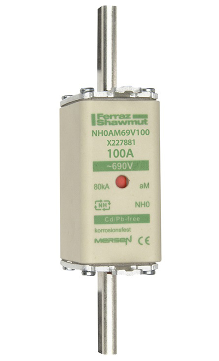 Mersen 100A NH Fuse, NH0, 690V ac