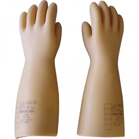 Penta GLE Beige Latex Electrical Insulating Gloves, Size 7, Latex Coating