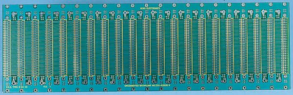 Vero Technologies 96 Way M3 Stud Faston Eurocard Backplane FR4 Double Sided 25.3HP With 20.32mm Connector Pitch