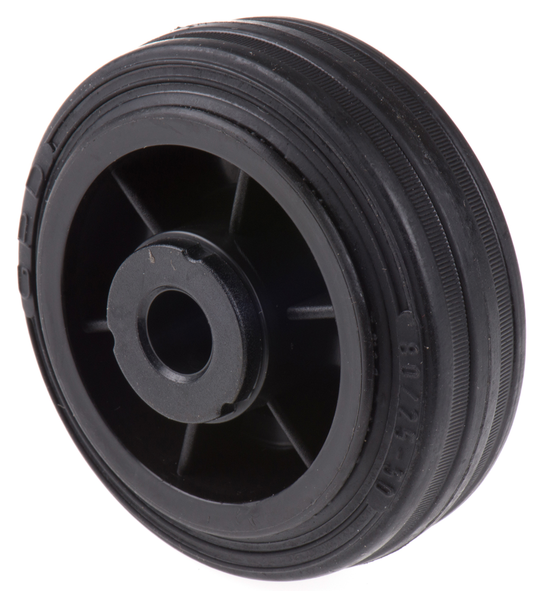 LAG Black Rubber Quiet Operation, Shock Absorbing Trolley Wheel, 50kg