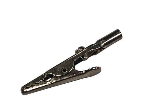 RS PRO Crocodile Clip, Nickel Plated Contact, 4A, Silver