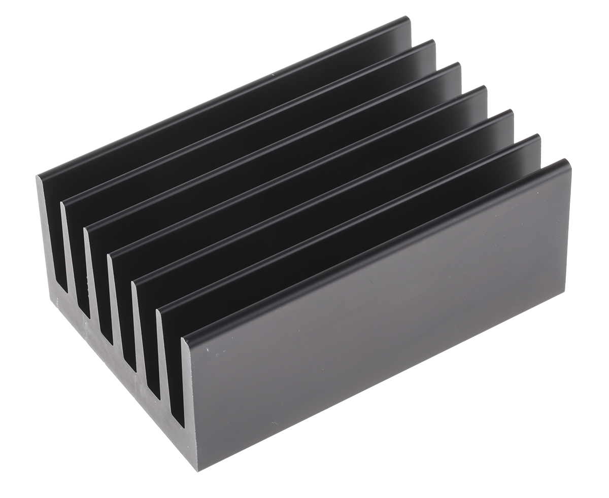 Fischer Elektronik Heatsink, Universal Rectangular Alu, 1.5K/W, 100 x 66 x 40mm