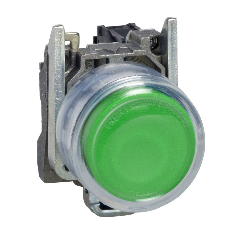 Schneider Electric XB4 Series Push Button Complete Unit, 22mm Cutout, SPST, IP66, IP67
