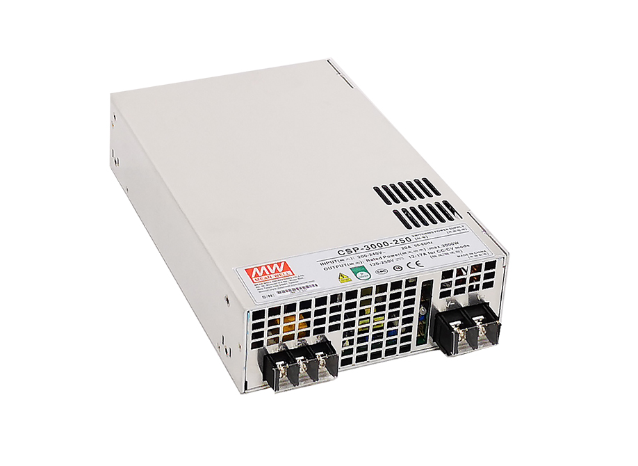 MEAN WELL Switching Power Supply, CSP-3000-120, 120V dc, 25A, 3kW, 1 Output, 180 → 264 V ac, 254 → 370 V