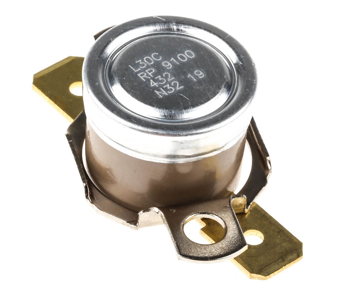 Honeywell Bi-Metallic Thermostat, Opens at +30°C, Closes at +20°C, +186°C Max, NC, Automatic Reset