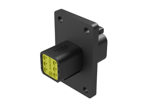 Amphenol Industrial, AT Cable connector Plug Panel Mount 6 Way, Crimp Termination AT04-6P-CL06