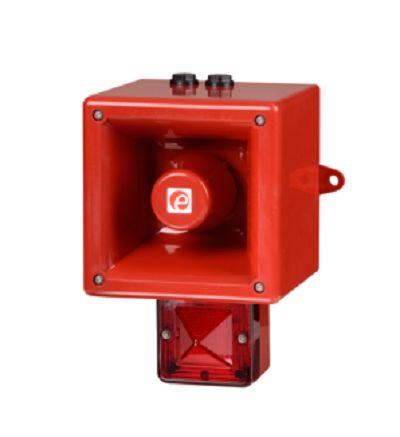e2s AL112NX Series Amber Sounder Beacon, 24 V, IP66, Wall Mount, 120dB at 1 Metre