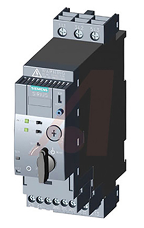 Siemens SIRIUS 3RA6 Load Feeder, DOL, 0.09 kW, 24 V dc, 3 Phase, IP20