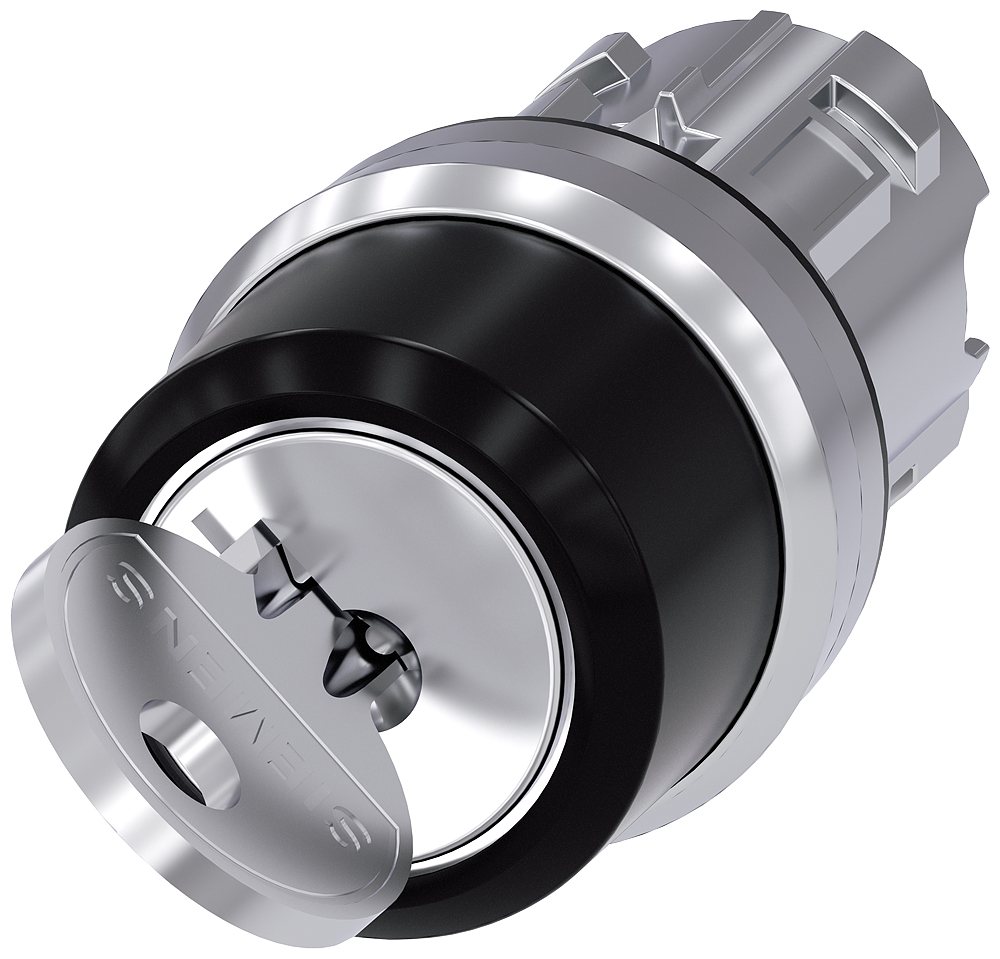 Siemens SIRIUS ACT 3SU10 2-position Key Switch Head, Momentary, 22mm Cutout