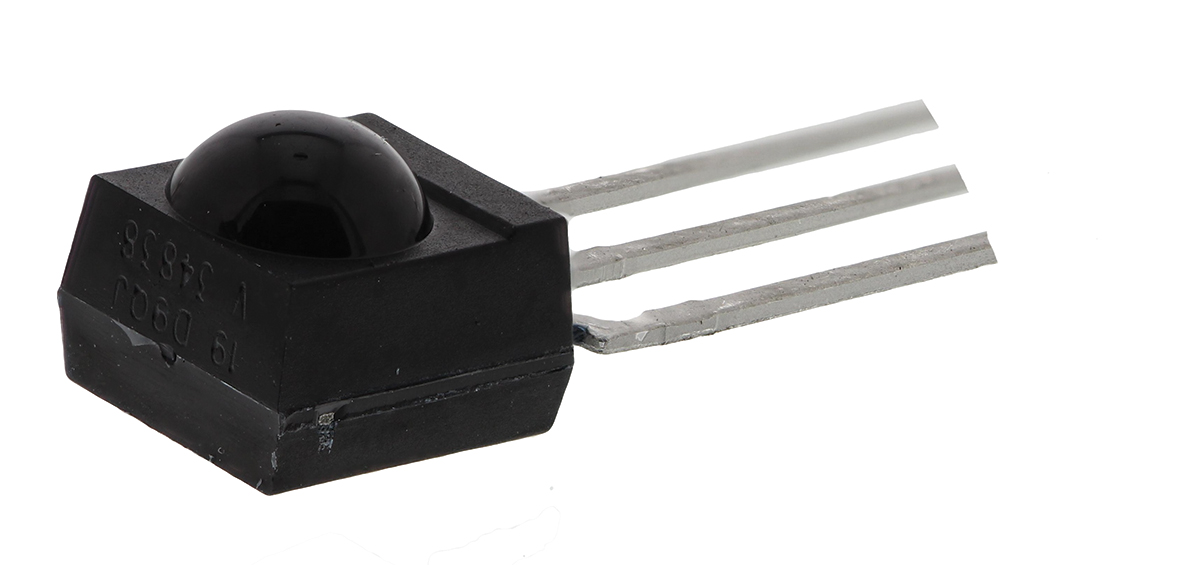 Vishay TSOP34838, 38kHz IR Receiver, 950nm, 45m Range, Through Hole, 6 x 5.6 x 6.95mm