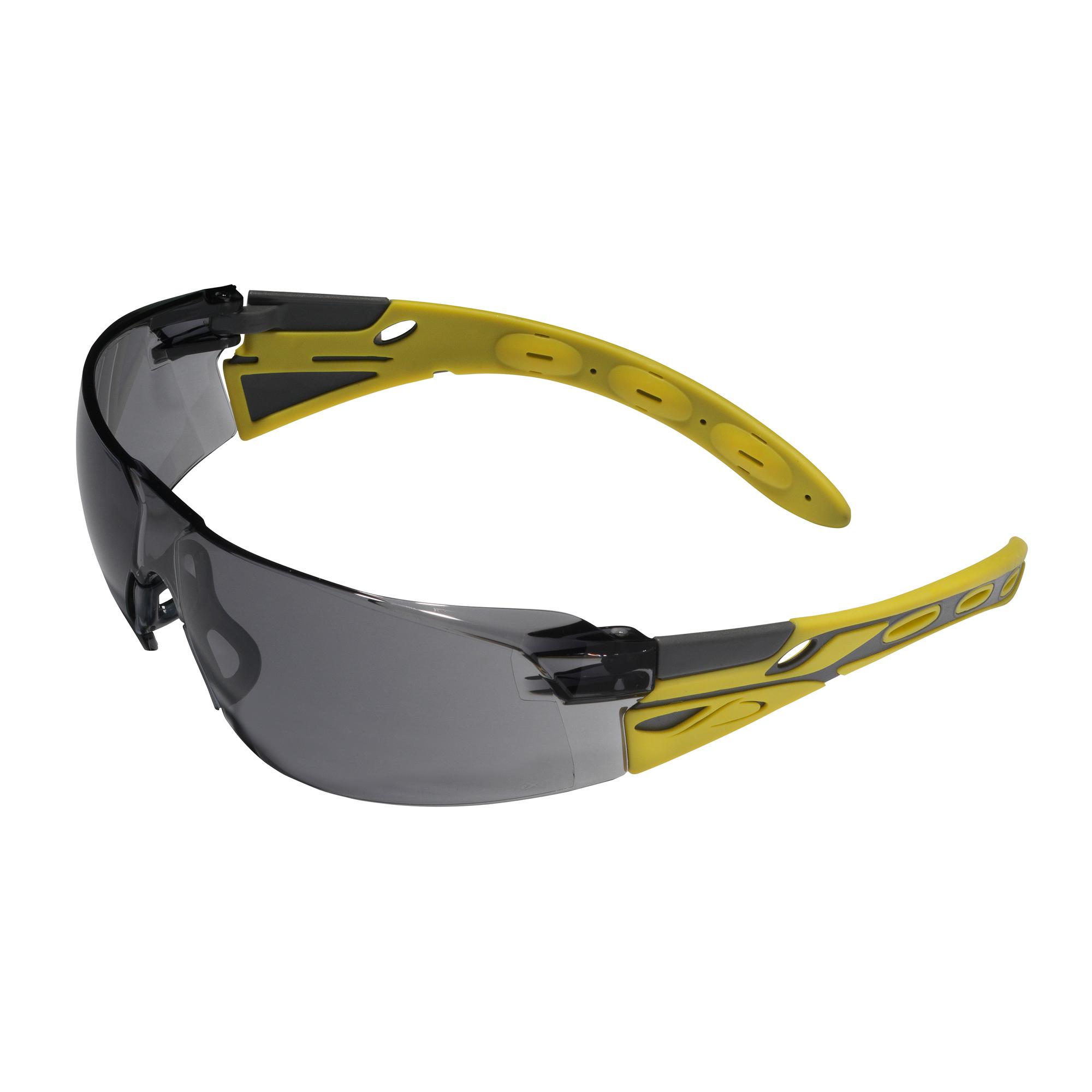 JSP EIGER Anti-Mist Safety Spectacles, Smoke Polycarbonate Lens
