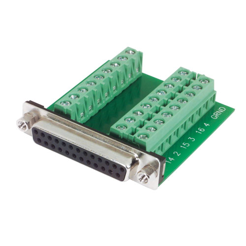 L-Com DGB 15 Way Through Hole D-sub Connector Socket, 2.77mm Pitch, with Boardlocks, Screw Locks