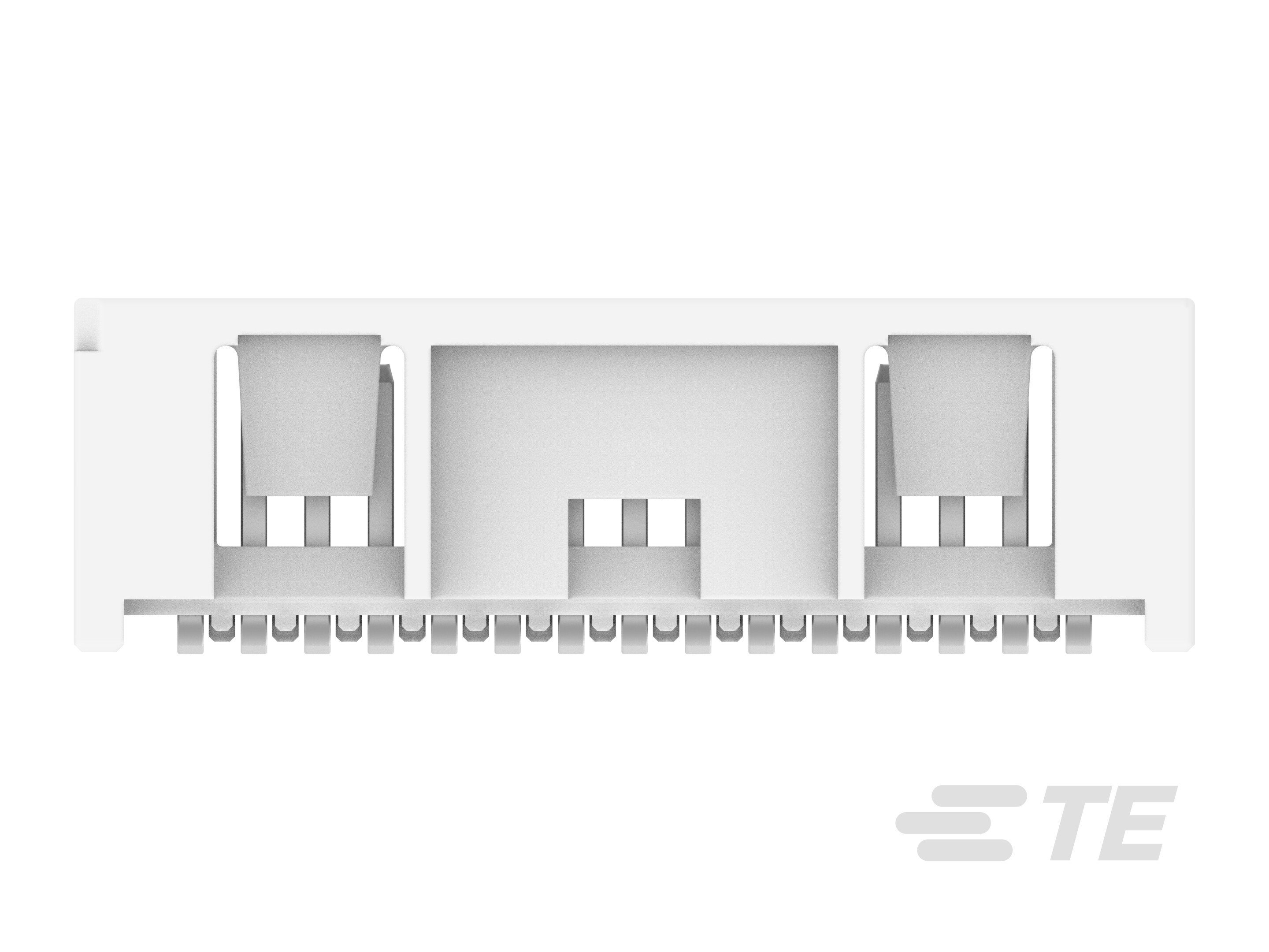 TE Connectivity MICRO CT Series Straight Board PCB Header, 15 Contact(s), 1.2 mm Pitch, 1 Row, Shrouded