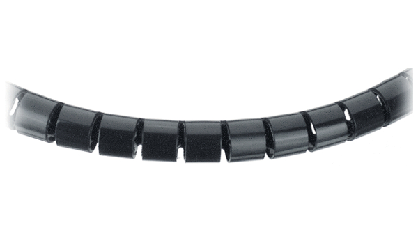 Essentra Polypropylene Black Cable Sleeve, 8mm Diameter, 100m Length, SHR-08-PPB Series