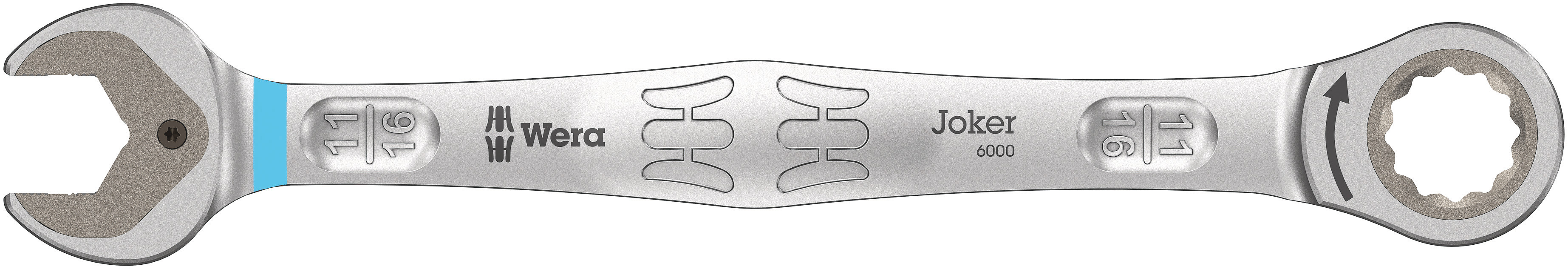 Wera Joker Series Combination Ratchet Spanner, 11/16in, Imperial, Double Ended, 235 mm Overall