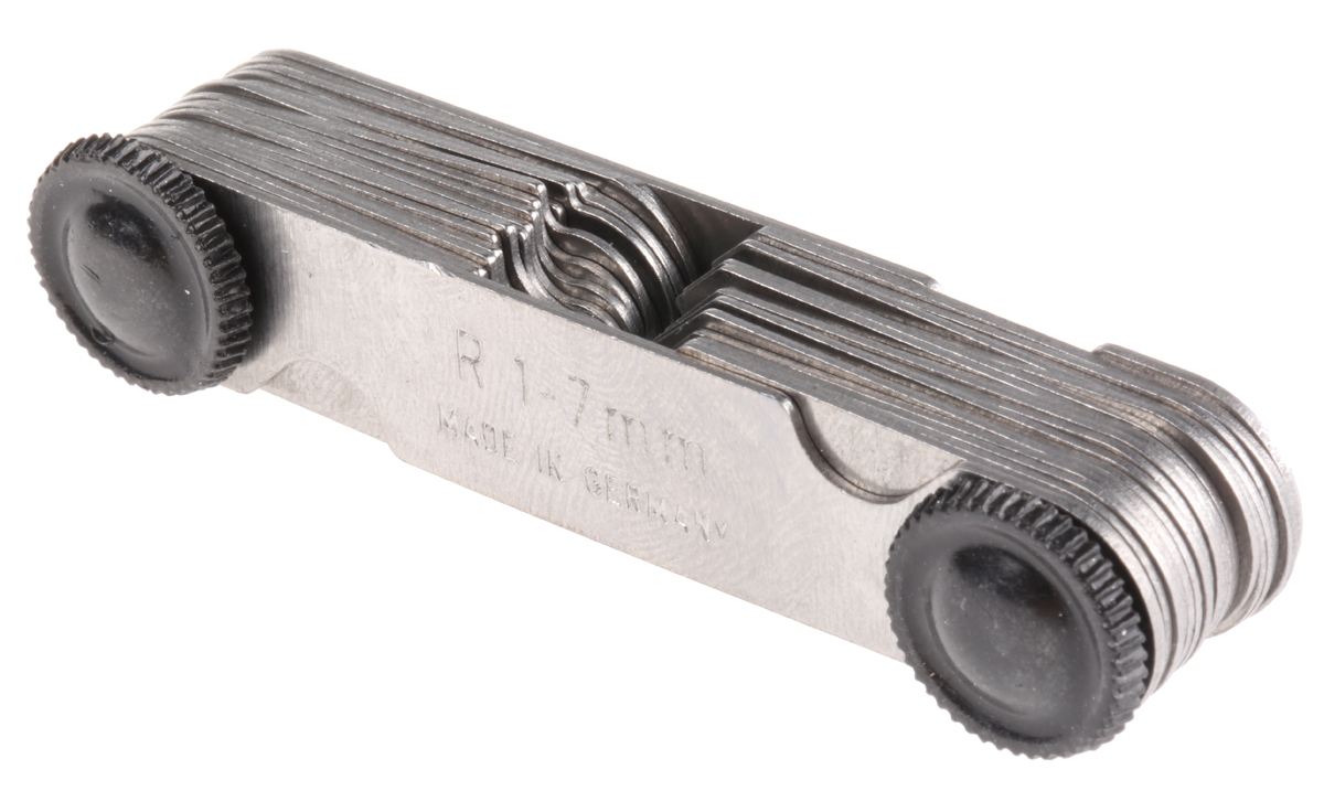 MikronTec Radius Gauge Metric 1mm to 7mm