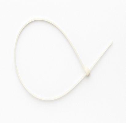 RS PRO Cable Ties, 100mm x 2.5 mm, White Nylon, Pk-100