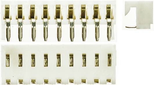 Molex KK 254 Series Right Angle Through Hole Mount PCB Socket, 9-Contact, 1-Row, 2.54mm Pitch, Solder Termination