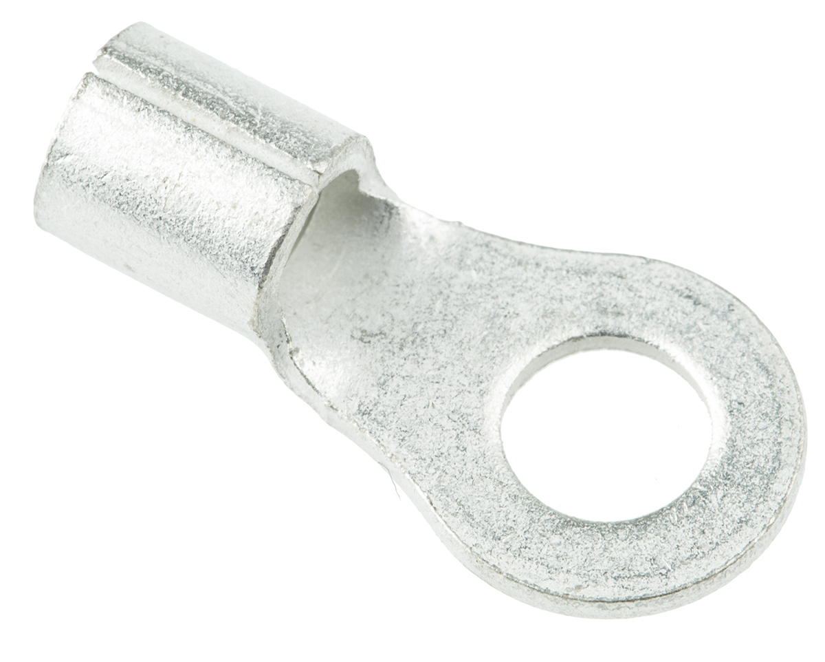 TE Connectivity, SOLISTRAND Uninsulated Ring Terminal, M5 Stud Size, 2.6mm² to 6.6mm² Wire Size