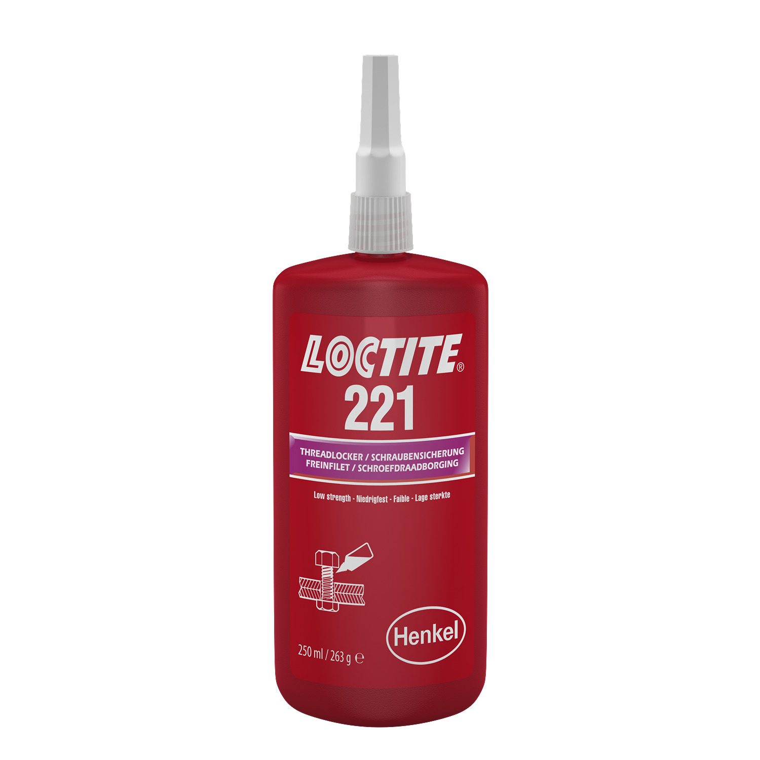 Loctite Loctite 221 Purple Thread lock, 250 ML, 24 h Cure Time