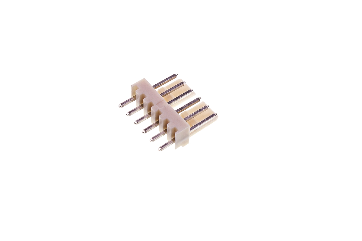 Molex Mini-Latch Series Straight Through Hole Pin Header, 6 Contact(s), 2.5mm Pitch, 1 Row(s), Unshrouded