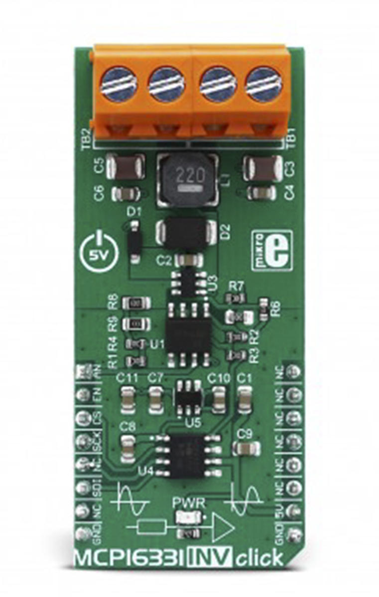 MikroElektronika MCP16331 INV Click Buck-Boost Converter for MCP4921, MCP16331 for Symmetrical Power Supply