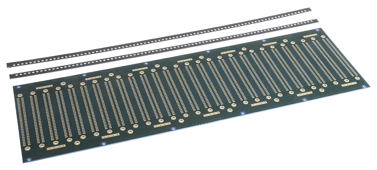 Vero Technologies 64 Way DIN 41612 Eurocard Backplane FR4 Single Sided 84HP With 15.24mm Connector Pitch
