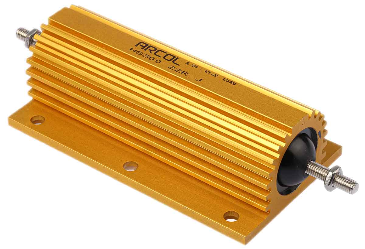 Arcol, 22Ω 300W Wire Wound Chassis Mount Resistor HS300 22R J ±5%