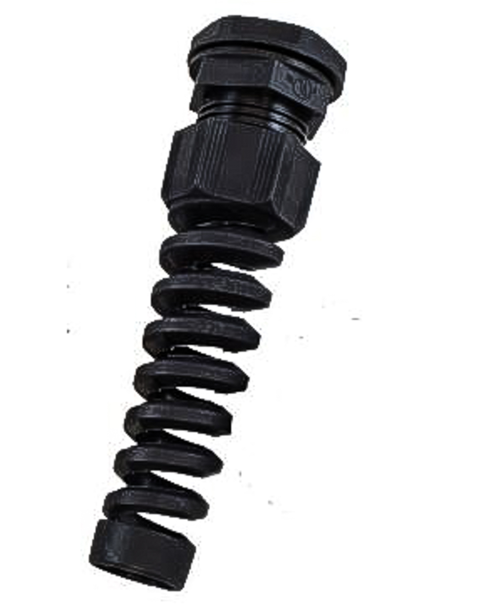 Alpha Wire FIT Wire Management Series Black PA 6 Cable Gland, PG9 Thread, 4mm min., 8mm max., IP66, IP68