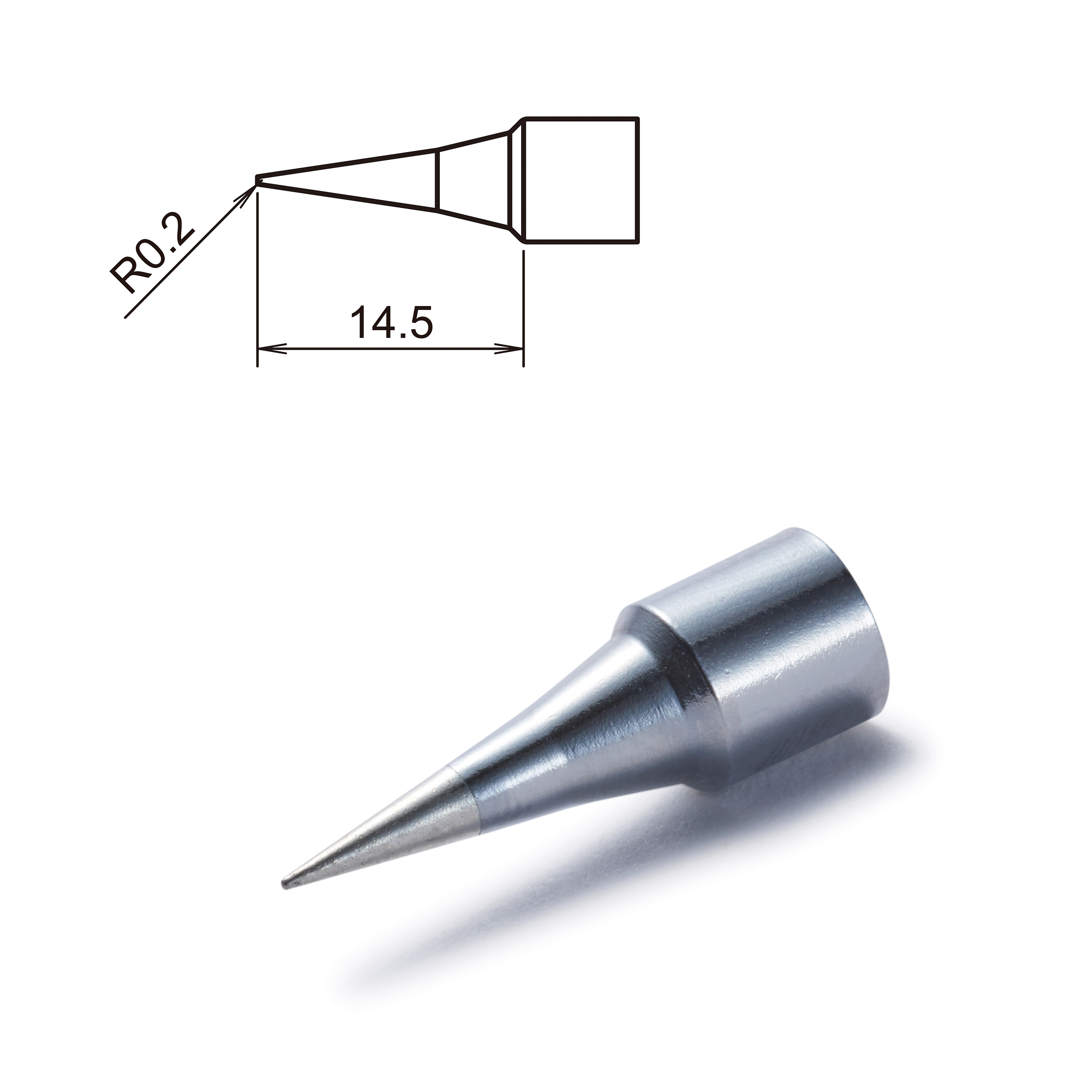 Hakko T32-I 0.2 mm Conical Soldering Iron Tip for use with FX-8806