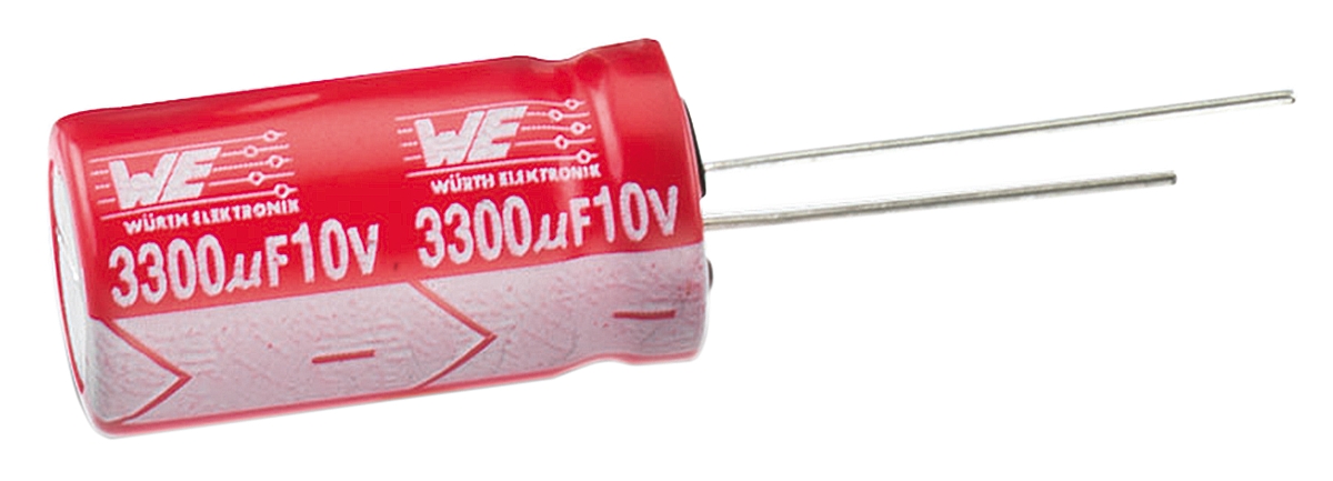 Wurth Elektronik 100μF Aluminium Electrolytic Capacitor 35V dc, Radial, Through Hole - 860040573004