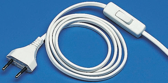 Kopp Unterminated Plug to Type C Europlug Plug Power Cord, 2m