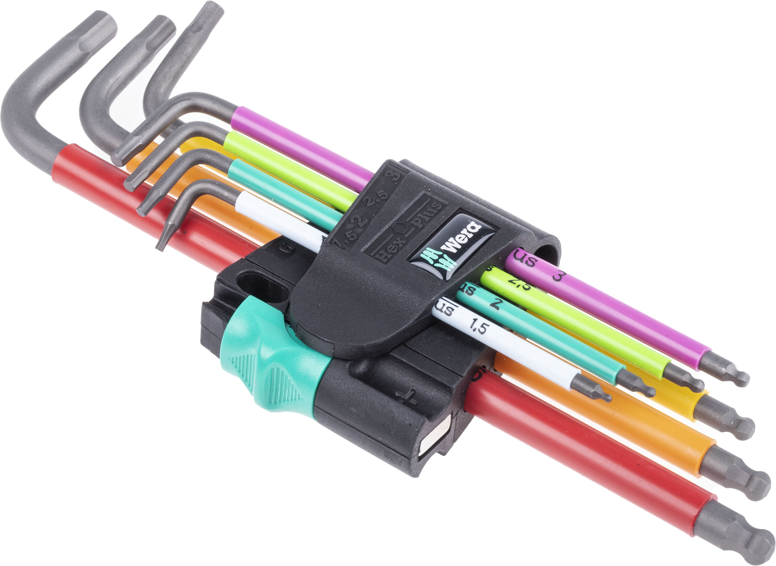Wera 7 piece L Shape Metric Hex Key Set, 1 x 1.5 x 90mm