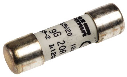 Mersen Cartridge Fuse, 20A, Speed F, 10 x 38mm