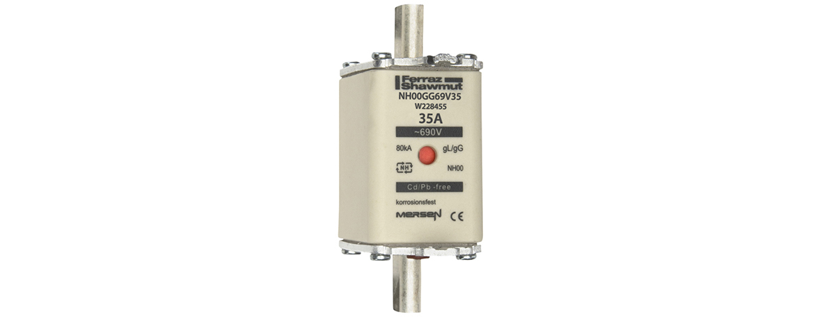 Mersen 35A NH Fuse, NH00, 690V ac