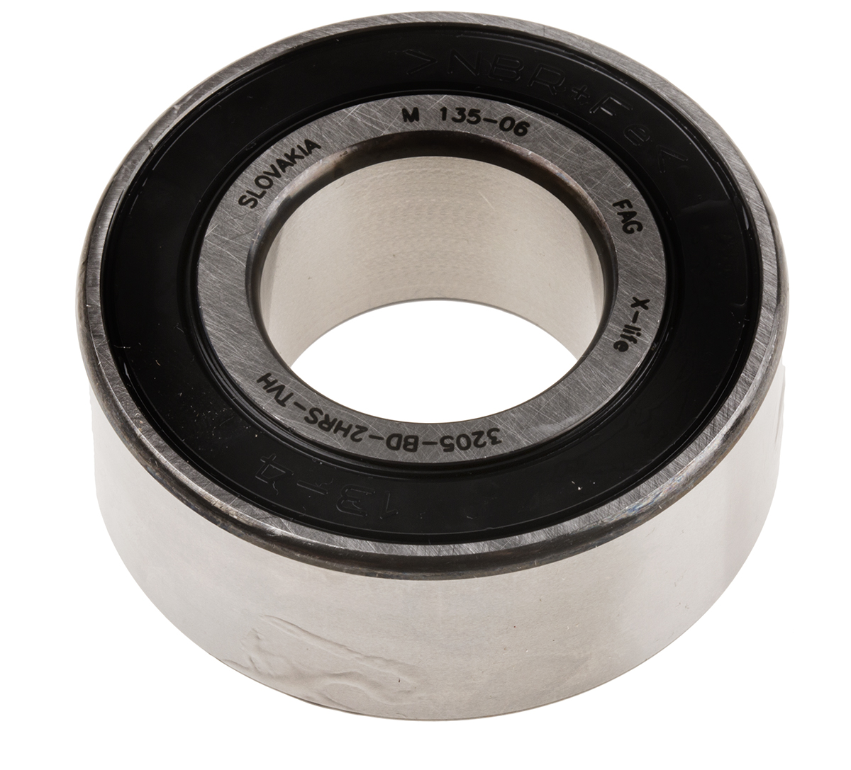 FAG 3205-BD-XL-2HRS-TVH 2 Row Angular Contact Ball Bearing - 25 mm ID, 52 mm OD 20.6 mm Race Width