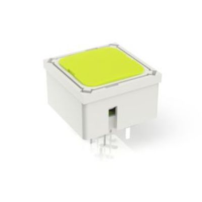 RAFI Yellow Momentary Tactile Switch, 1 NO 100mA 15mm PCB