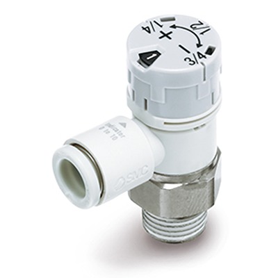 SMC AS1 Series Threaded Pneumatic Silencer & Exhaust Restrictor Function Fitting, M5 Inlet Port, 6mm Tube Inlet Port,