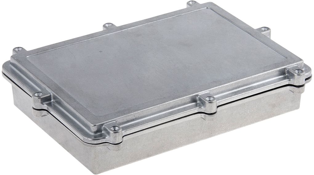 RND RND 455 Series Aluminum (Anodized) Aluminium Alloy Enclosure, IP67, Aluminum (anodized) Lid, 262 x 182 x 55mm