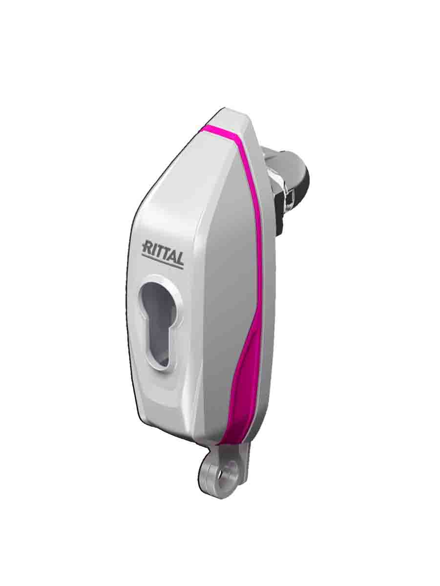 Rittal Grey Die Cast Zinc Locking Handle, Mini Handle