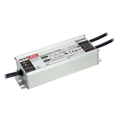 MEAN WELL LED Driver, 48V Output, 60W Output, 1.3A Output, Constant Current / Constant Voltage Dimmable