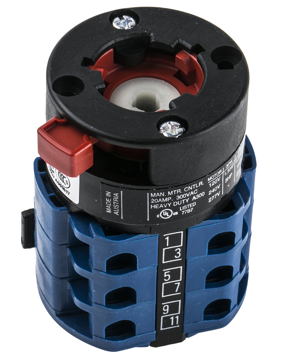 Kraus & Naimer, SP 5 Position Multi Step Cam Switch, 20A