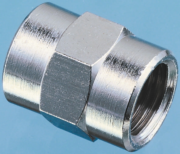Legris LF3000 Series Straight Threaded Adaptor, G 1/8 Female to G 3/8 Female, Threaded Connection Style