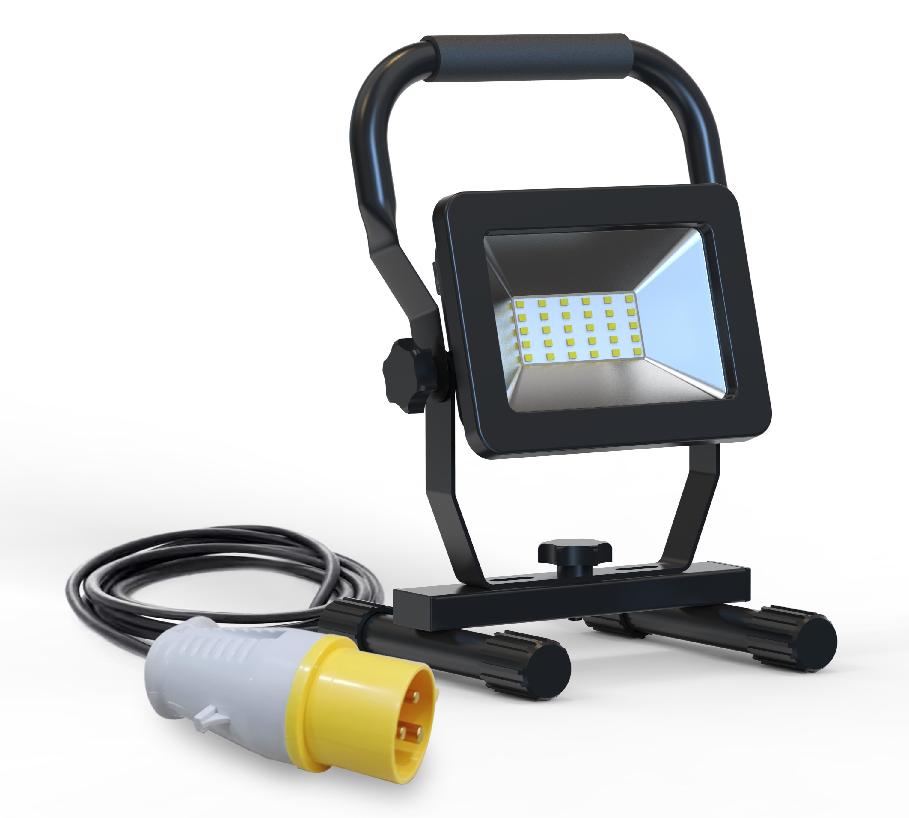RS PRO LED Work Light, 2400 lumens, CEE Plug, 110 V ac, IP44