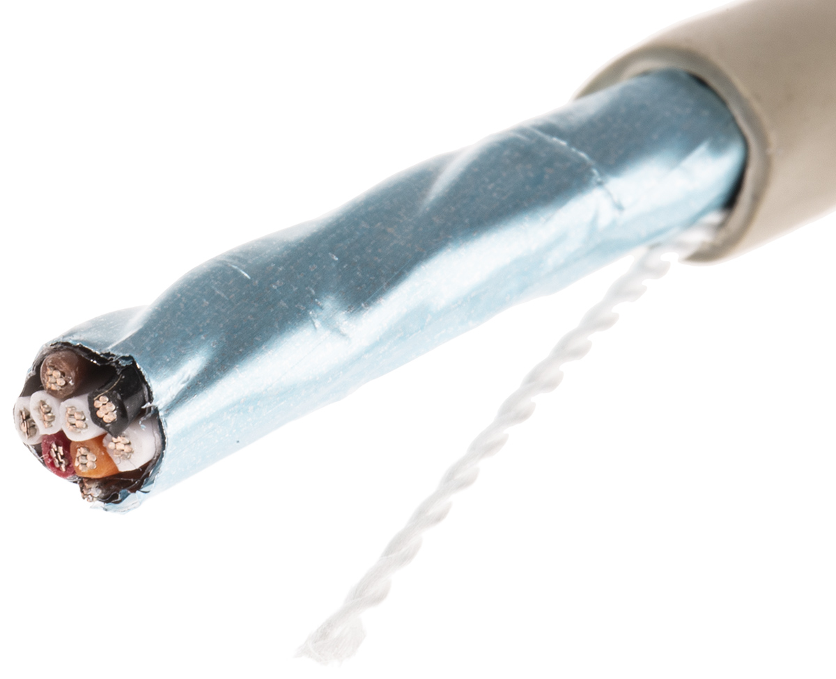 Alpha Wire ProTekt Series Data Cable, 4 Pairs, 8 Cores, 0.35 mm², Screened, 22 AWG, 50m, Screened Shield