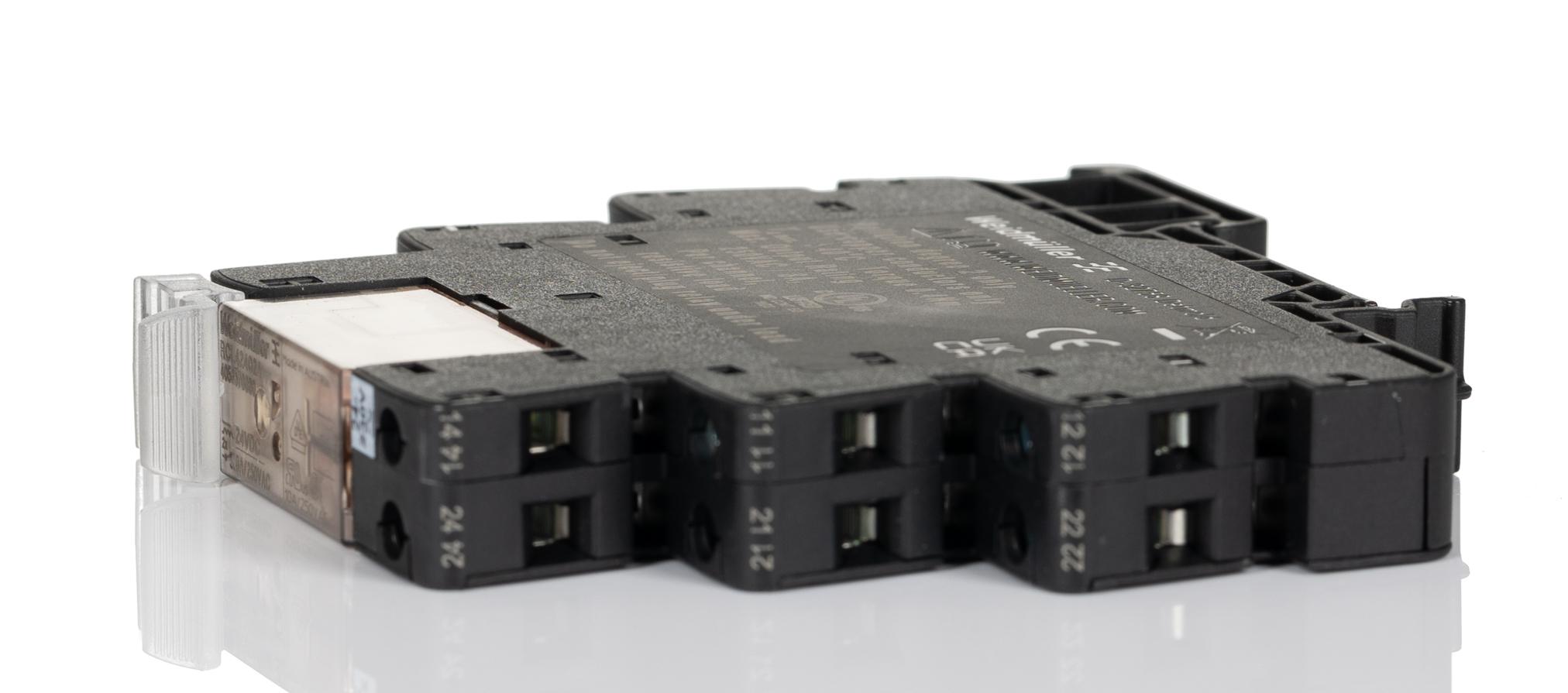 Weidmuller TRS Series Interface Relay, DIN Rail Mount, 24 → 230V ac/dc Coil, DPDT, 2-Pole, 8A Load