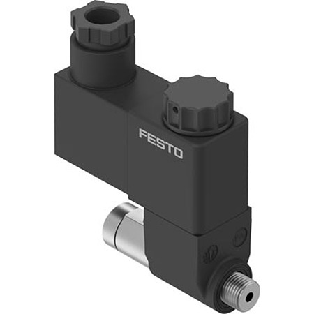 Festo Two Directional Flow Pneumatic Solenoid Valve - Electrical G 1/8 VOFX Series 24V